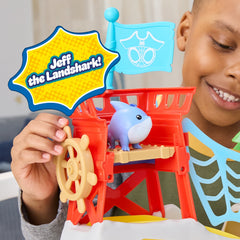 Marvel Spidey and His Amazing Friends Toys Water-Webs Spidey Island Playset with Spider-Man and Jeff The Landshark Figures, Kids Ages 3 and up