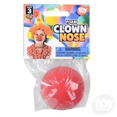 The Toy Network 2 Inch Foam Clown Nose Costume Accessory Set of 2