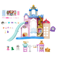 Disney Princess Pet Palace Doll Playset with 7 Play Areas, 3 Animal Friends & 20+ Furniture & Accessories