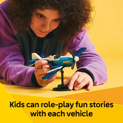 LEGO Creator 3in1 Aircraft Race Plane Toys - Building Toys W/ 3 Building Options, Airplane, Fighter Jet, or Helicopter - Gift Ideas for Kids, Boys & Girls, Ages 7+ - 31160