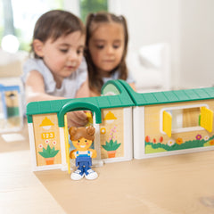 Melissa & Doug Cheery Lane Modular Dollhouse Play Set, Ages 2+