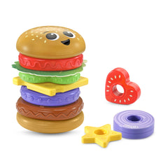 LeapFrog 4-in-1 Learning Hamburger Plastic & fabric Plastic, Fabric with Accessories, Baby and Toddler Toys