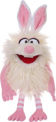 THiN AiR Brands Living Puppets Furball 14 Inch White and Pink Bunny Hand Puppet