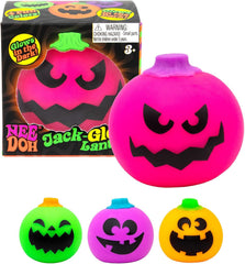 Schylling NeeDoh Jack-Glow-Lantern Glow in the Dark Squishy