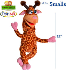 THiN AiR Brands Living Puppets Smalls 21 Inch Giraffe Hand Puppet
