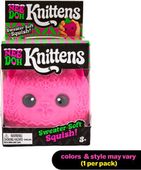 Schylling NeeDoh Squishmas Knittens 2.5 Inch Squishy Fidget Toy Random Color