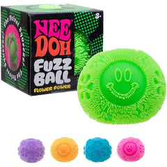 Nee Doh Flower Power Fuzz Ball 2.5 Inch Squish Ball Fidget Toy