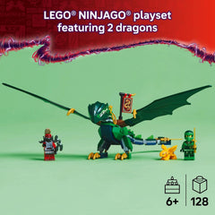 LEGO NINJAGO Lloyd's Green Forest Dragon 71829 128 Piece Building Set