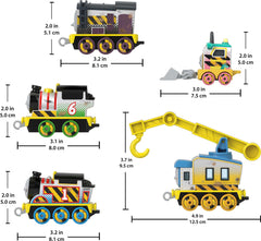 Thomas & Friends Construction Crew 5-Piece Diecast Metal Toy Train & Vehicle Set