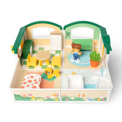 Melissa & Doug Cheery Lane Modular Dollhouse Play Set, Ages 2+