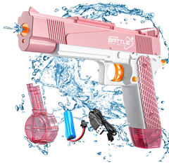 Snowall Pink Electric Water Gun 35 Foot Range Outdoor Toy