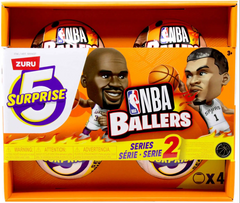 ZURU 5 Surprise NBA Ballers Series 2 4 Pack Mystery Capsule Set