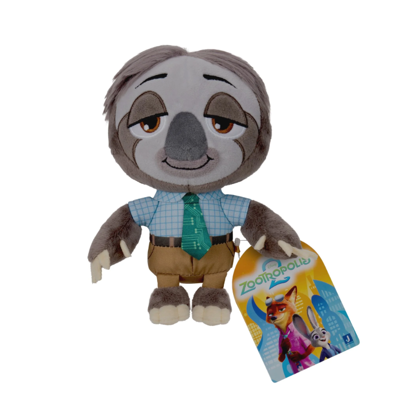 Disney Zootopia Flash sloth 6-inch plush toy with shirt and tie