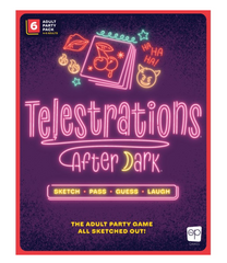 The Op Games Telestrations After Dark 6 Player Adult Party Game