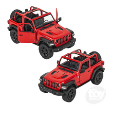 The Toy Network 5 Inch Die Cast Pull Back 2018 Jeep Wrangler Open Top