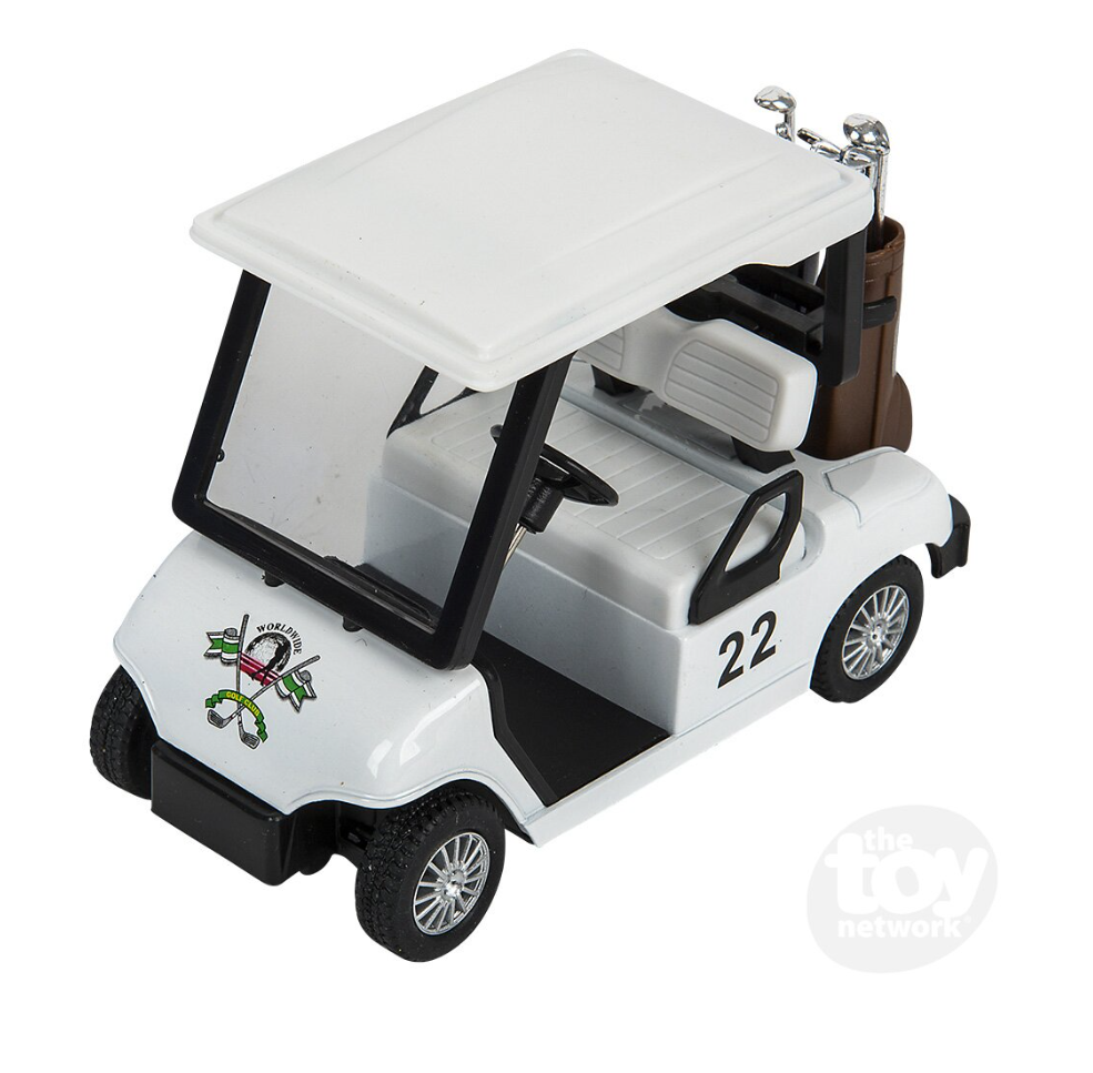 The Toy Network 5 Inch Die Cast Pull Back Golf Cart