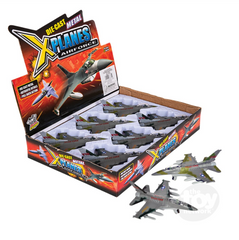 The Toy Network 6 Inch Die Cast Pull Back F16 Fighting Falcon