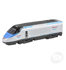 The Toy Network 7 Inch Die Cast Pull Back High Speed Train 1 Piece Random Color