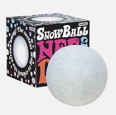 Schylling NeeDoh Snow Ball Crunch 2.5 Inch Sensory Squish Fidget Toy
