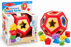 Melissa & Doug 12 Piece Dodecagon Shape Sorter Educational Toy Set