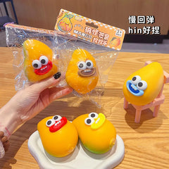 Big-Eyed Funny Mango Squishy Sensory Fidget Toy