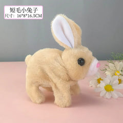 TOYSPI Hopping Rabbit 7 Inch Interactive Electronic Plush Toy