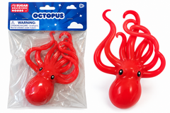 Toysmith Sugar Squishmeez Noods Octopus 1 Piece Random Color
