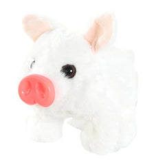 Interactive Electric Walking Pig Plush Toy with Sounds & Moving Tail