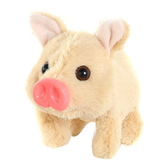 Interactive Electric Walking Pig Plush Toy with Sounds & Moving Tail