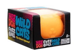 Schylling NeeDoh Fuzz Ball Wild Cats Sensory Squishy Toy Random Color