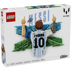 LEGO Editions Lionel Messi – Celebration - Building Set for Boys & Girls, Ages 14+ - Collectible Soccer Gift for Fans - Kids Bedroom or Shelf Decor - 43018