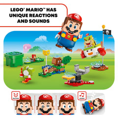 LEGO Super Mario Adventures with Interactive LEGO Mario, Vehicle Mario Playset, Yoshi and Nintendo Toy, 71439