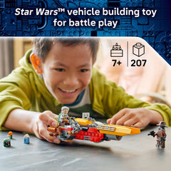 LEGO Star Wars Cobb Vanth’s Speeder Building Toy for Boys & Girls - Pretend Play Space Vehicle for Kids & Fans, Ages 7+ - Includes Cobb Vanth & Cad Bane Minifigures - Gift Idea for Birthdays - 75437