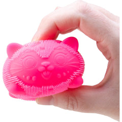 Schylling Nee Doh Wild Cats Fuzz Ball 3 Inch Squish Ball Fidget Toy