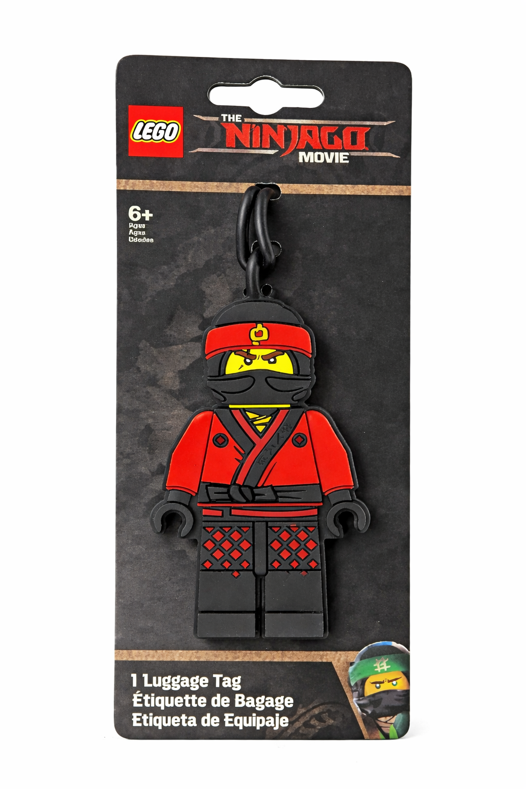 LEGO Ninjago Red Ninja luggage tag travel accessory