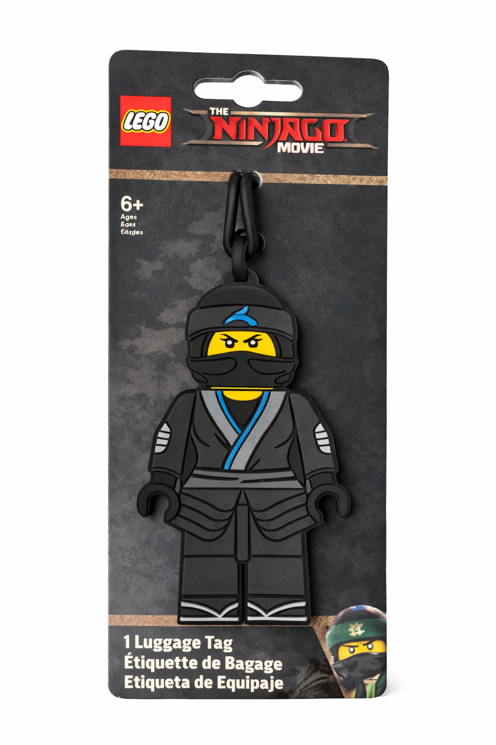LEGO Ninjago Black Ninja luggage tag travel accessory