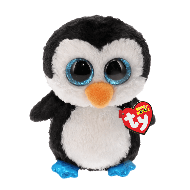 TY Beanie Boos Waddles Black and White Penguin Plush
