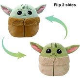 Star-Wars The Mandalorian The Child Plush Yoda plush toy two sides