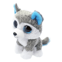TY Slush Grey and White Husky Plush Toy – Soft Husky Stuffed Animal