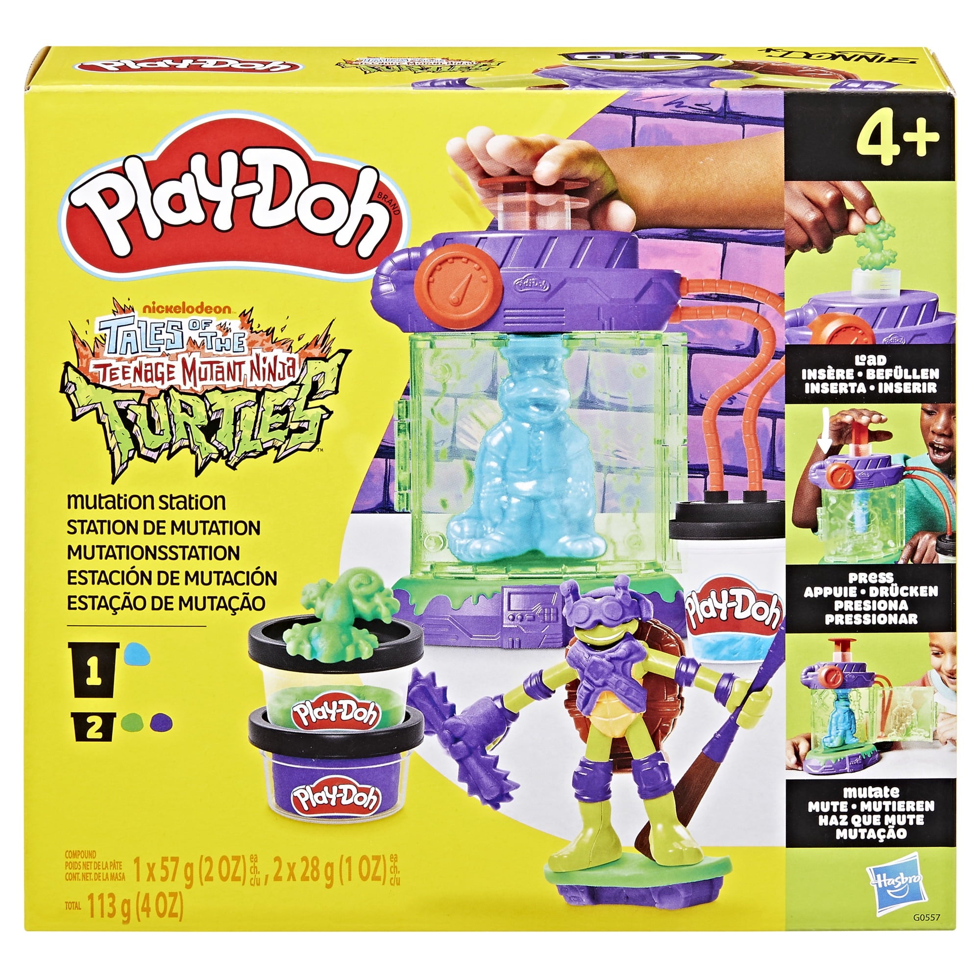 Play-Doh Teenage Mutant Ninja Turtles Mutation Station Playset, Arts & Crafts Toys for Kids, Ages 4+