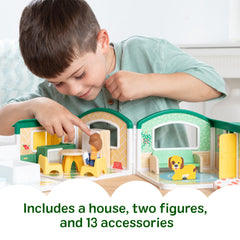 Melissa & Doug Cheery Lane Modular Dollhouse Play Set, Ages 2+