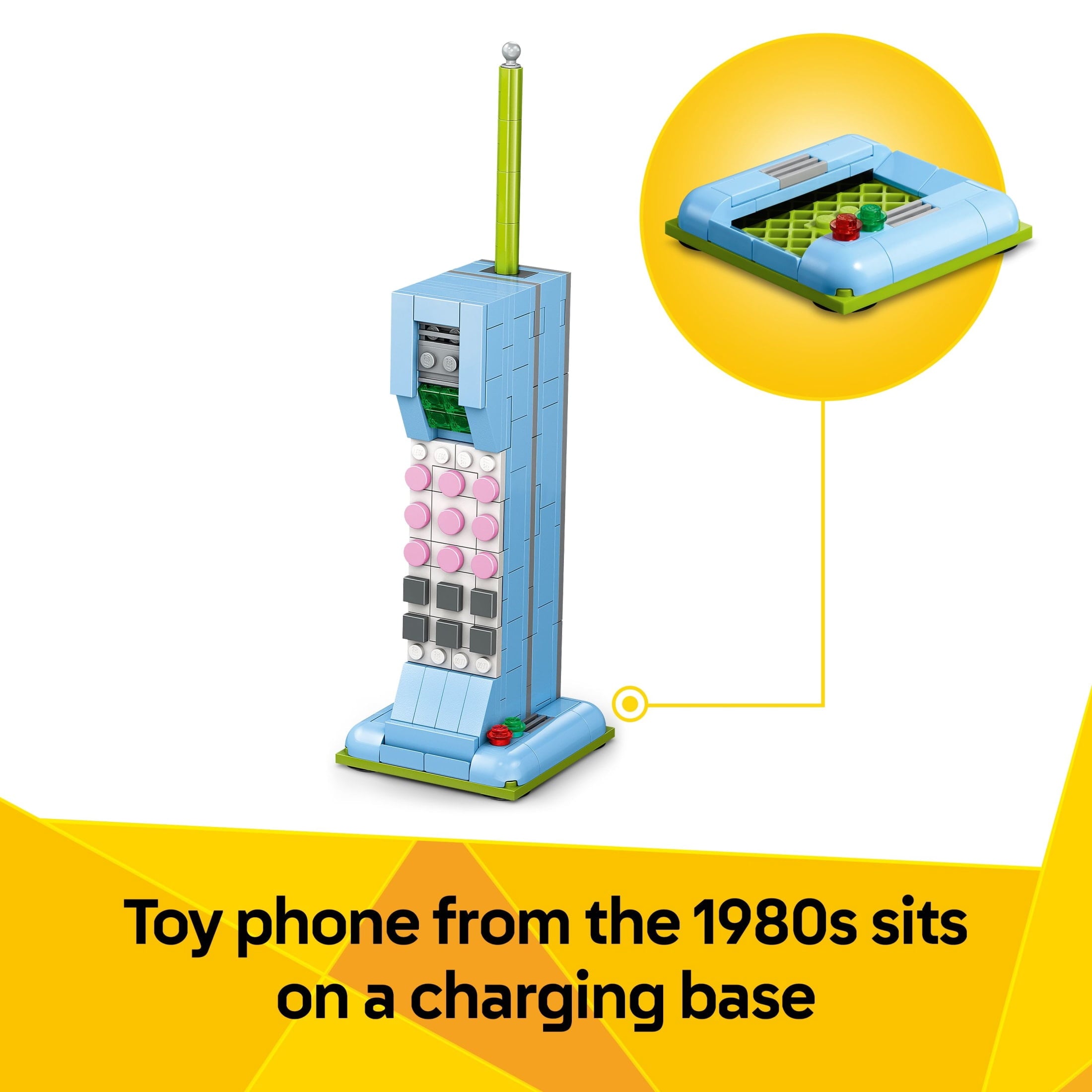 LEGO Creator 3 in 1 Retro Telephone Building Toy - Home Decor for Bedroom or Kids Room - Kids Toy for Girls & Boys, Ages 8+ - Gifts for Birthdays - 31174