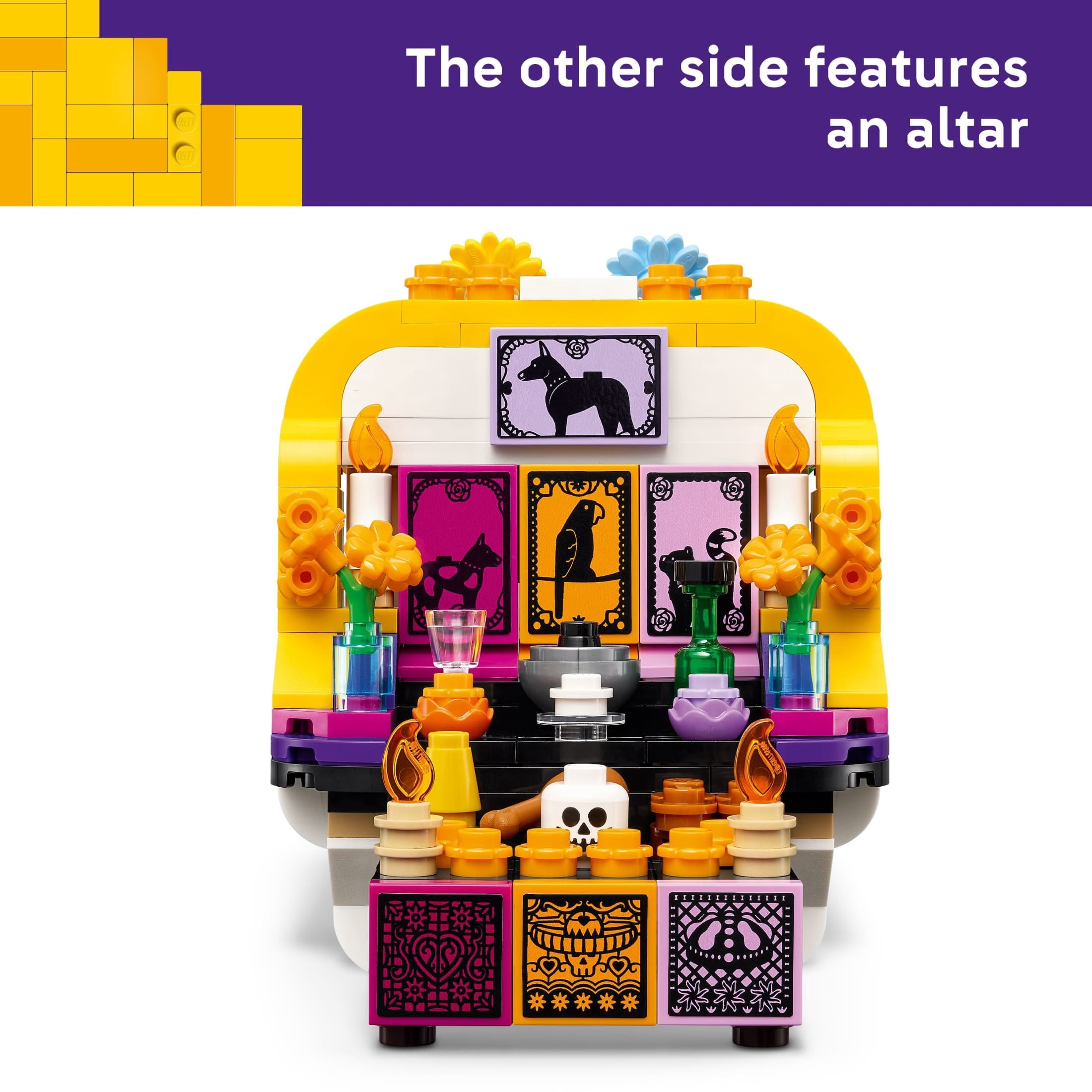 LEGO Altar of the Dead - Day of the Dead Decoration for Home - Building Toy for Boys & Girls, Ages 9+ - Día De Los Muertos Craft for Kids - 40811
