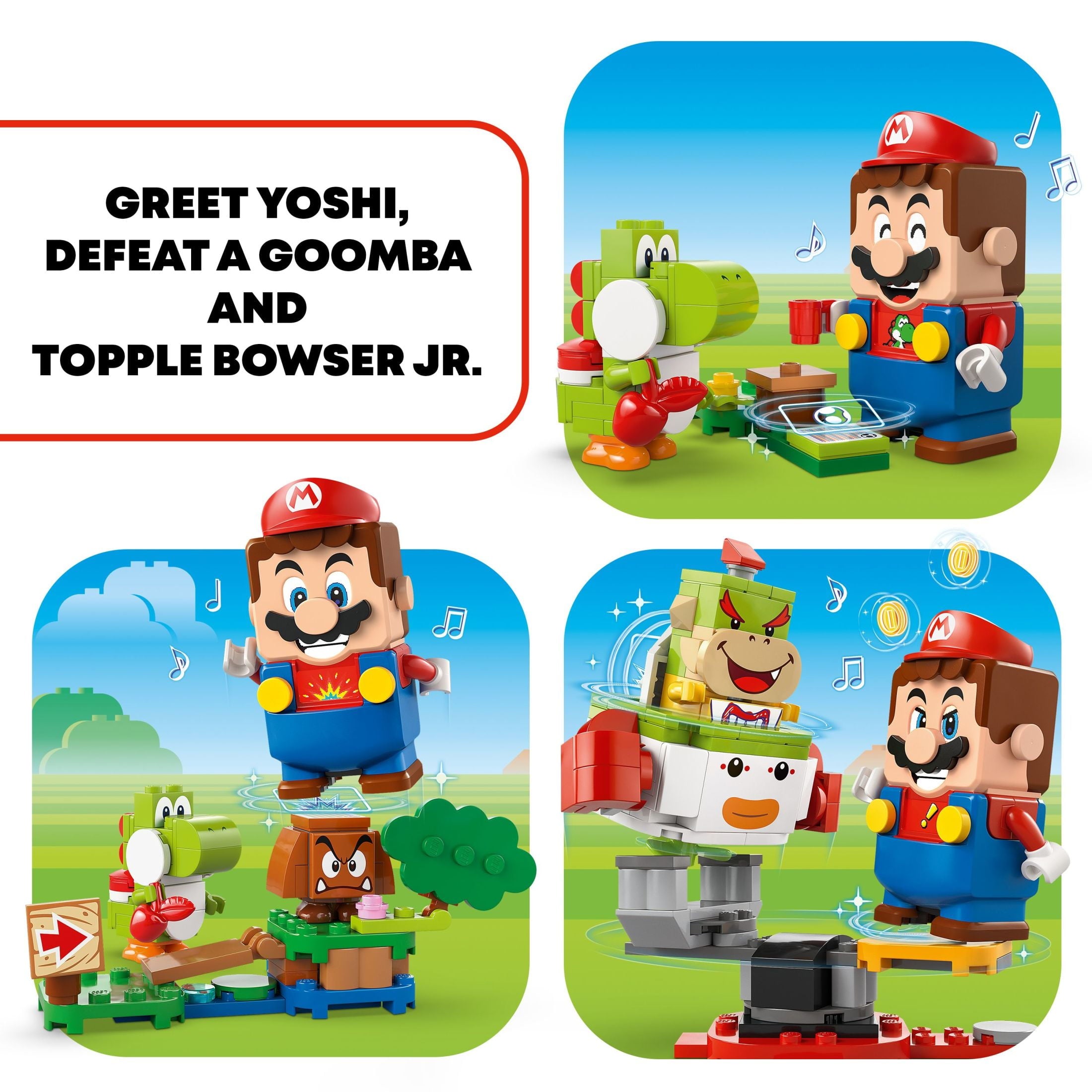 LEGO Super Mario Adventures with Interactive LEGO Mario, Vehicle Mario Playset, Yoshi and Nintendo Toy, 71439
