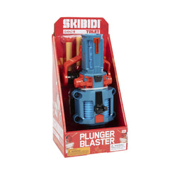 Skibidi Toilet Plunger Blaster, Action Dart Blaster with 4 Plunger Foam Darts, Officially Licensed Skibidi Toilet Brand Merch