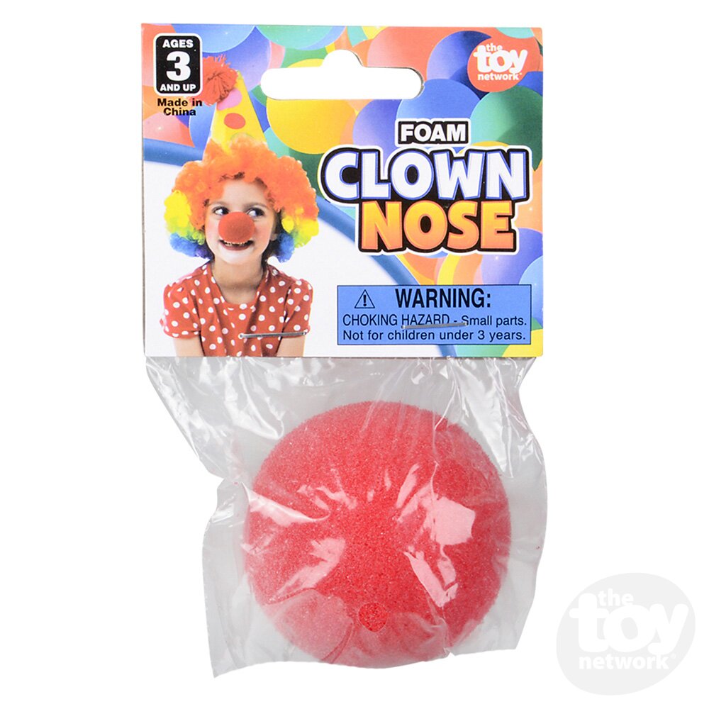 The Toy Network 2 Inch Foam Clown Nose Costume Accessory Set of 2