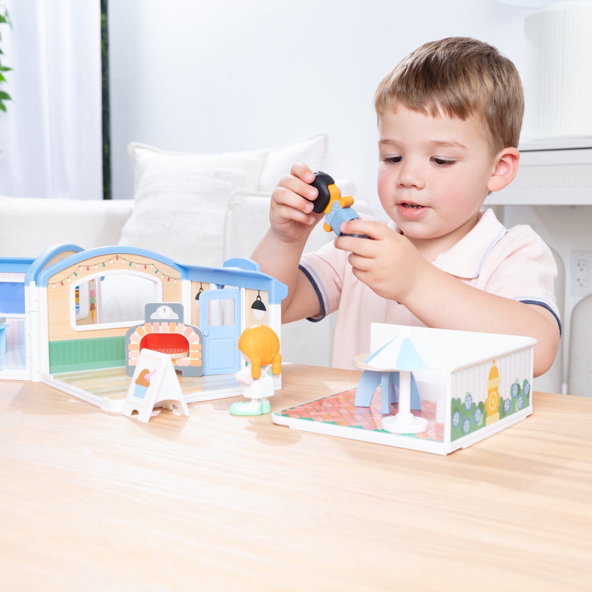 Melissa & Doug Cheery Lane Ice Cream and Pizza Play Set – 12 Pieces