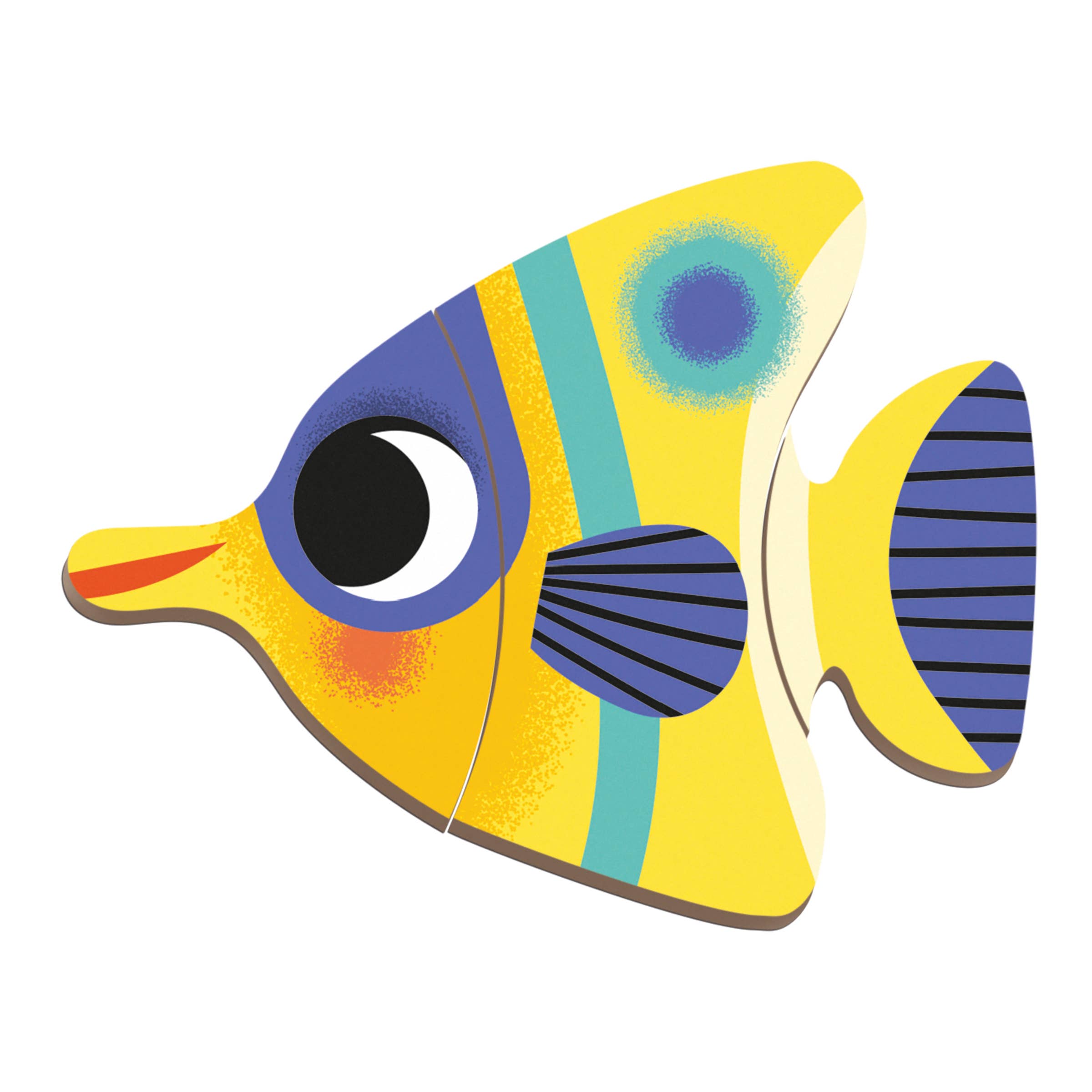Janod Tropical Fish Magneti'Book Magnetic Educational Game – 30 Magnets & 10 Cards