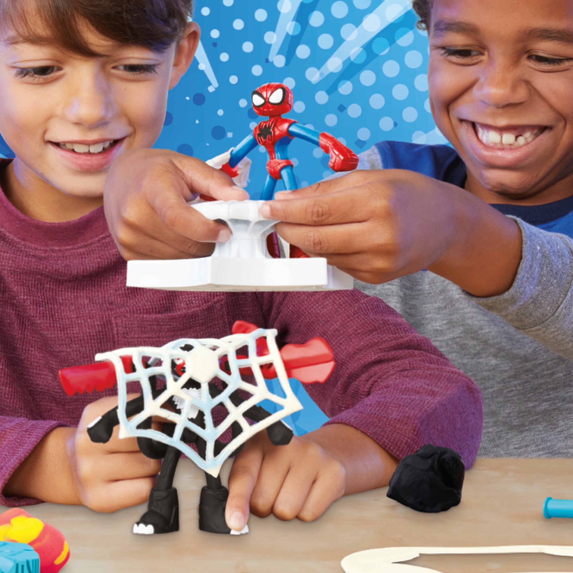 Play-Doh Marvel Spider-Man Launch & Slice Play Doughs Playset, Multicolor, 5 oz, Ages 4+