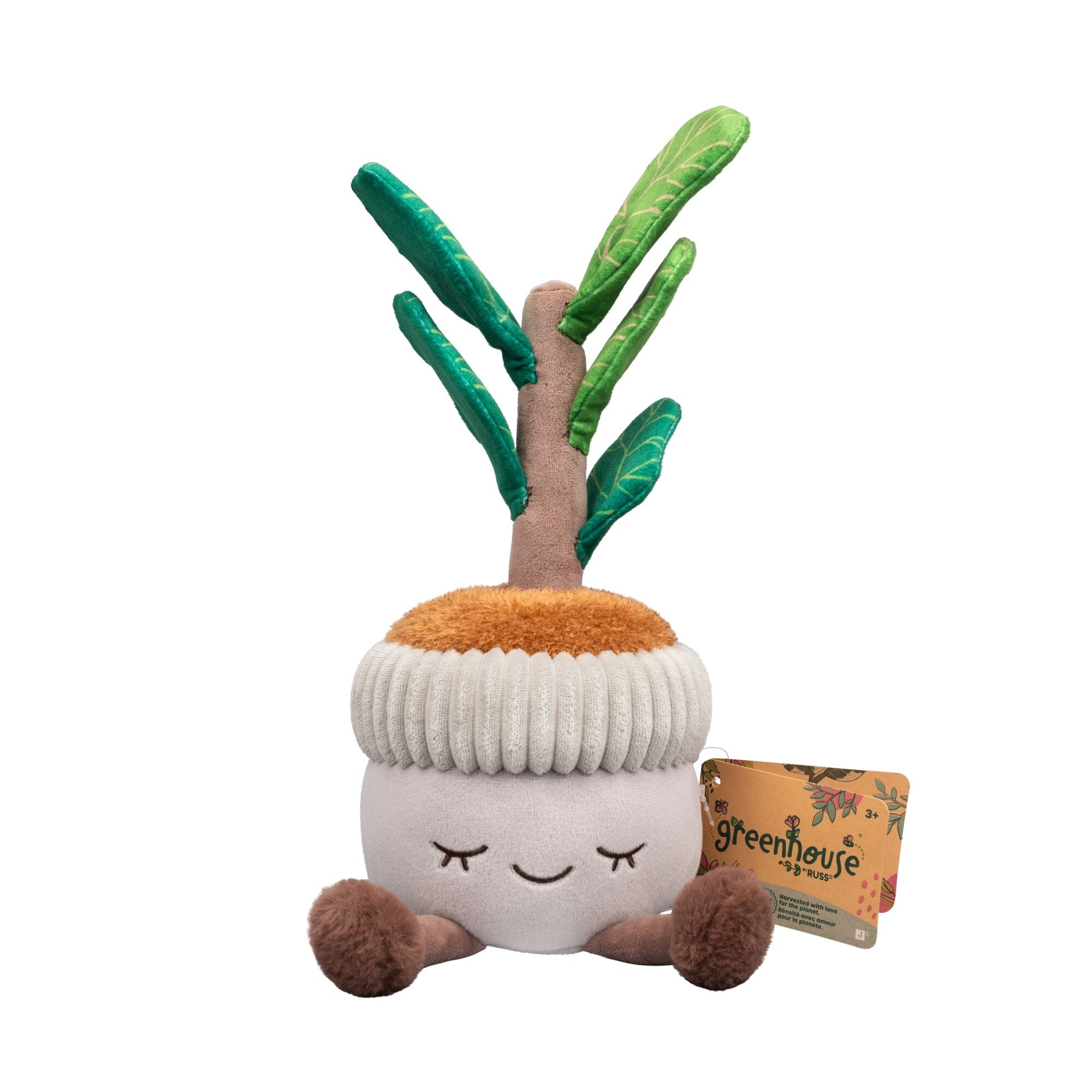 Greenhouse by Russ Casey Fiddle Tree 12 Inch Potted Plant Plush Toy